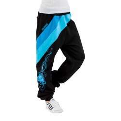 Dangerous DNGRS Skull Sweat Pants Black/Turquise