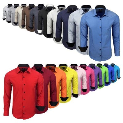 RUSTY NEAL košeľa pánska R-44 dlhý rukáv slim fit