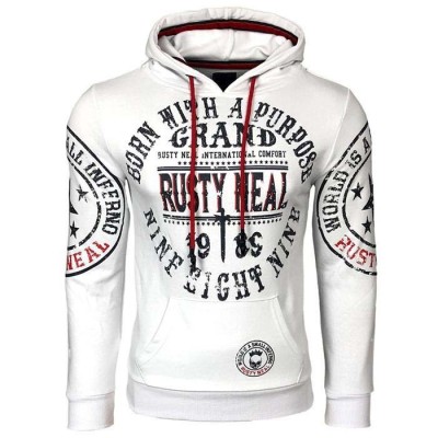 RUSTY NEAL mikina pánska R-19078 s kapucňou