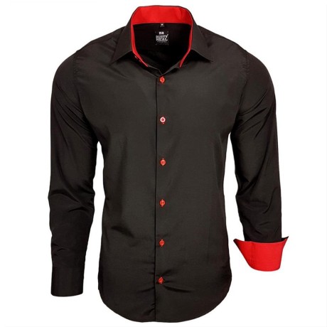 RUSTY NEAL košeľa pánska R-44 dlhý rukáv slim fit