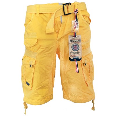 GEOGRAPHICAL NORWAY nohavice pánske PANORAMIQUE MEN BASIC 063 bermudy s vreckami
