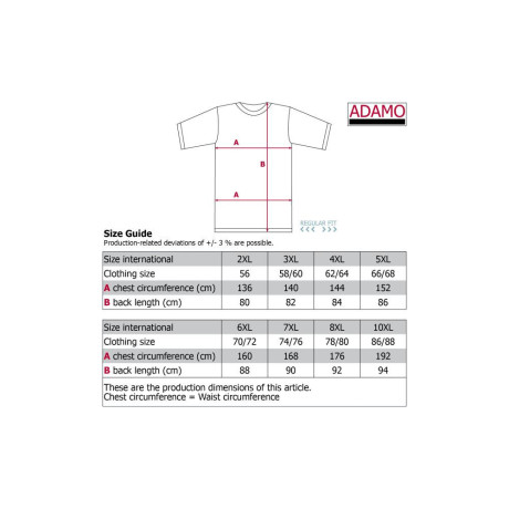 ADAMO pánska polokošeľa 139311 nadmerné veľkosti