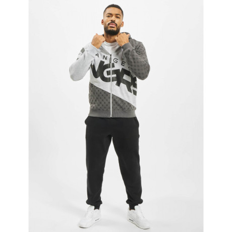 Dangerous DNGRS mikina pánská Zip Hoody Grey Melange/Jet Black