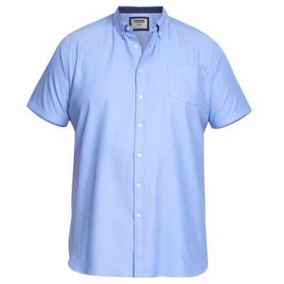 D555 košile pánská JAMES krátký rukáv nadměrná velikost