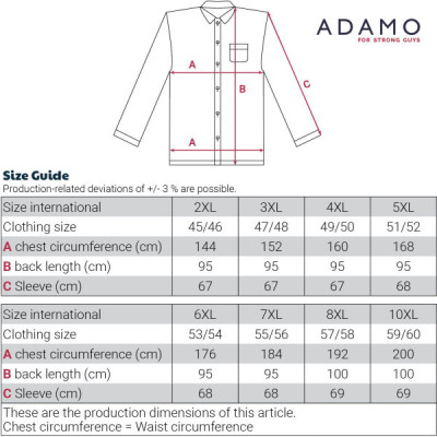 ADAMO pánska košeľa 179400 Comfort Fit