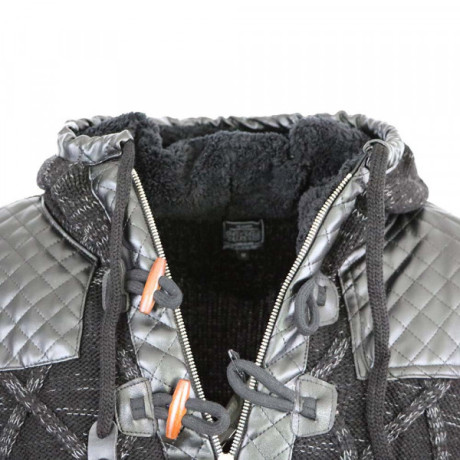 CARISMA pánsky sveter 7293 s kapucňou, zapínanie na zips