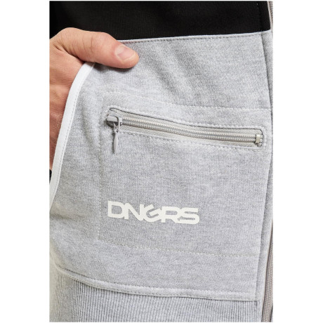 DANGEROUS DNGRS súprava pánska Sweat Suit Grey/Black/Red tepláková hip hop