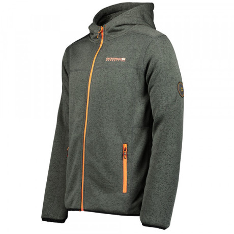 GEOGRAPHICAL NORWAY mikina pánská TROMBONE MEN s kožíškem