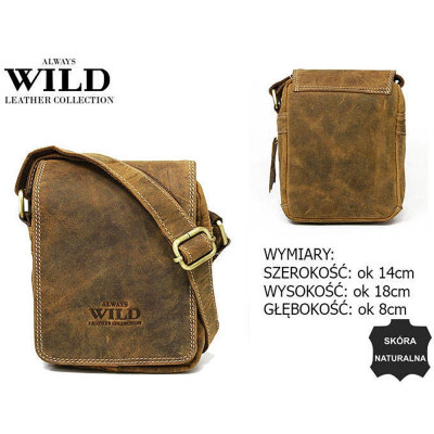 ALWAYS WILD pánska taška 250591-MH-1848 TAN koža