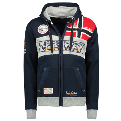 GEOGRAPHICAL NORWAY pánska mikina FLYER MEN 042 nadrozmerná veľkosť