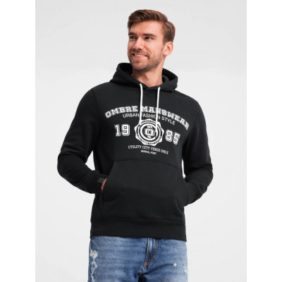 OMBRE pánska mikina SSPS-0143 typu klokanka, s kapucňou