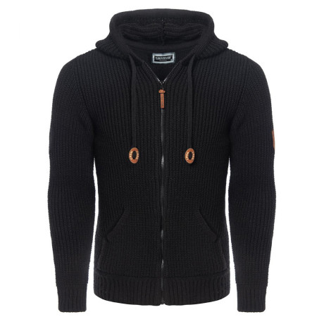 CARISMA pánsky sveter 7878 so zapínaním na zips a kapucňou