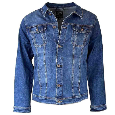 VIMAN bunda pánska TL-23005 rifľová džíska vo veľkých veľkostiach