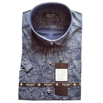 EGO MAN košeľa pánska EKR-230-1 regular fit krátky rukáv