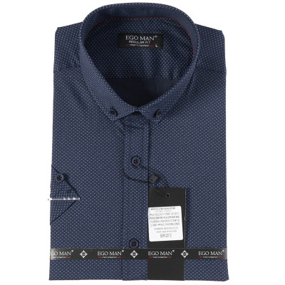 EGO MAN košile pánská EKR-237-2 regular fit krátký rukáv