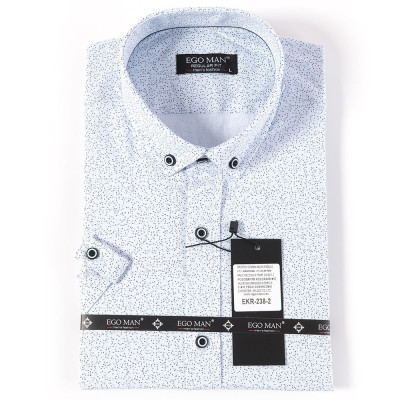 EGO MAN košile pánská EKR-238-2 krátký rukáv regular fit