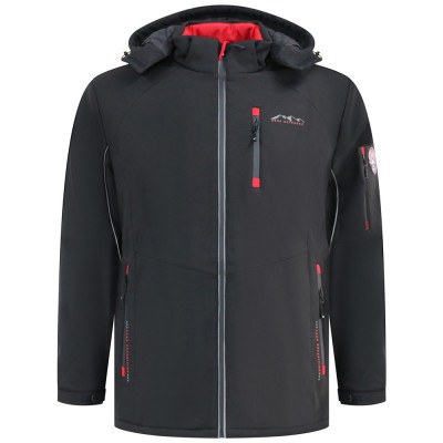 D555 bunda pánská FRETWELL softshell nadměrné velikosti