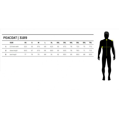 BRANDIT kabát pánský 3109.8 Pea Coat