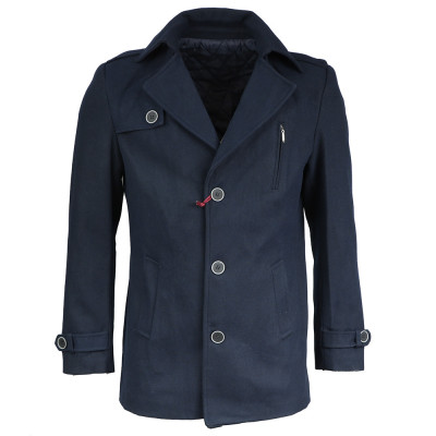 MASSARO pánsky kabát 40303-2 jednoradový s náprsenkami