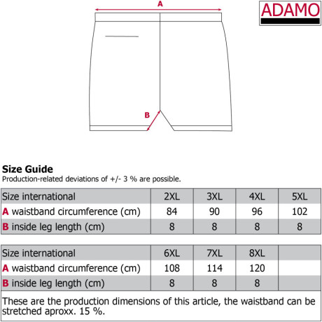 ADAMO plavky pánské 141724 nadmerná veľkosť