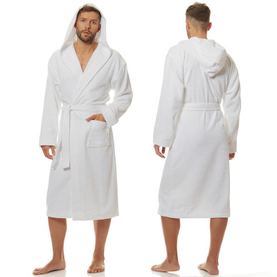 L&L župan pánský 2104 dlouhý s kapucí 100% bavlna