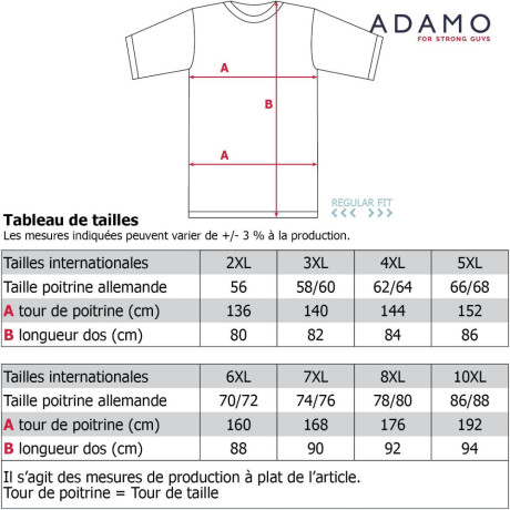 ADAMO tričko pánské 139011 nadměrné velikosti