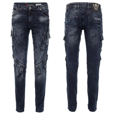 CIPO & BAXX nohavice pánske CD440 L:34 slim fit