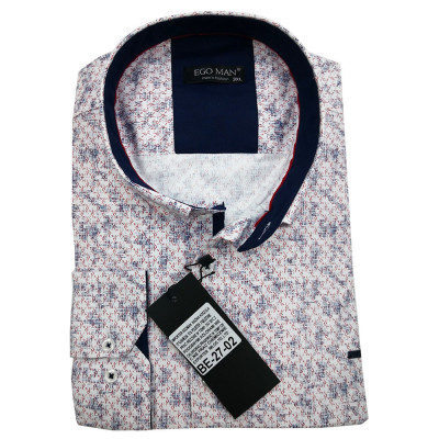 EGO MAN košile pánská BE-27-02 regular fit nadměrná velikost
